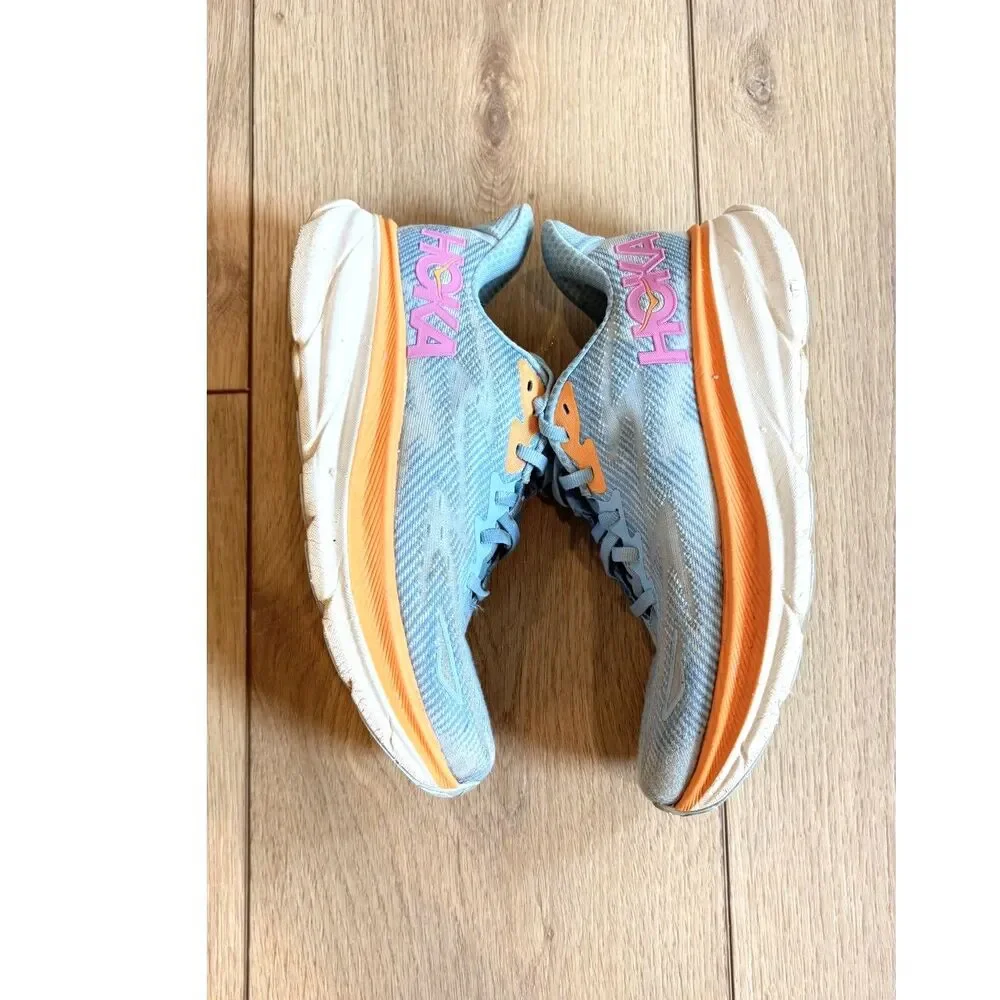 HOKA Clifton 9 Running Shoes Airy Blue Ice Water Women's Size 7